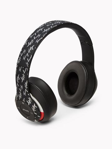 Női Tommy Hilfiger TH Wireless Headphones Technology Fekete | HU 700GSO